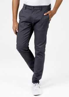 Męskie Spodnie Cross Jeans® Chino - Grey (045) (E-120-045)