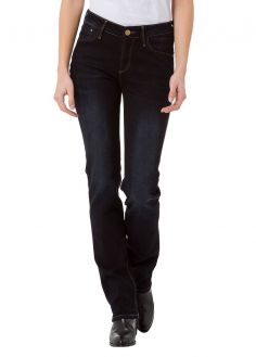 Damskie Spodnie Cross Jeans® Rose Straight - Dark Indigo (026) (N-487-026)