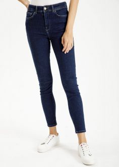 Damskie Spodnie Cross Jeans® Judy - Dark Blue (122) (P-429-122)