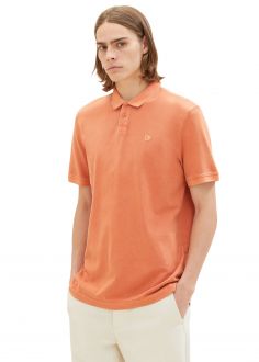 T-Shirt Męski Denim Tom Tailor® Polo Tee - Soft Autumn Rust (1037200-32247)