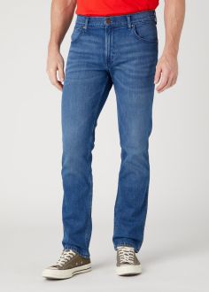 Męskie Spodnie Wrangler® Greensboro - Aries Blue (W15QAG42A)