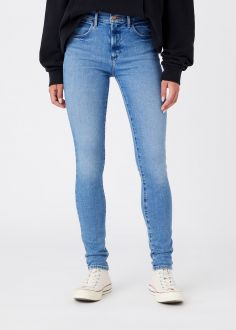 Damskie Spodnie Wrangler® High Rise Skinny Jeans - River (W27H4741G)