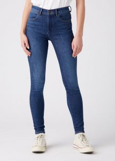 Damskie Spodnie Wrangler® High Rise Skinny Jeans - Good News (W27HXR44Z)