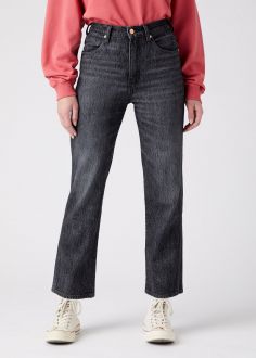Damskie Spodnie Wrangler® Wild West Jeans - Granite (W2H241341)