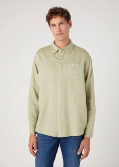 Męska Koszula Wrangler® 1 Pocket Shirt - Tea Leaf (W5D6MLG15)