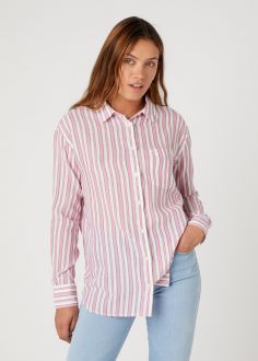 Koszula Damska Wrangler® 1 pocket Shirt - Fuchsia Rose (W5Z56DP59)