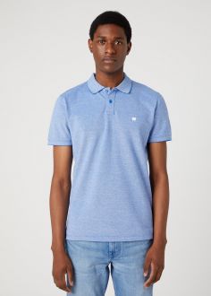 T-Shirt Męski Wrangler® Refined Polo - Wrangler Blue (W749KHX05)