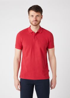 T-Shirt Męski Wrangler® Polo T-Shirt - Red