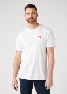 T-Shirt Męski Wrangler® Sign Off Tee - White (W70MEE989)