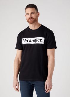 T-Shirt Męski Wrangler® Tee - Black (W70SEE100)