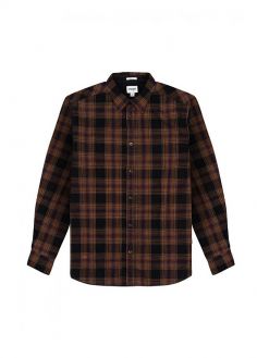 Męska Koszula Wrangler® Non Pocket Shirt - Faded Black Check (W5B5COXV6)