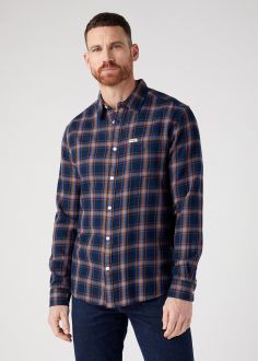 Męska Koszula Wrangler® One Pocket Shirt - Navy (W5A25Q114)