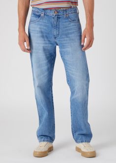 Męskie Spodnie Wrangler® Frontier - Blue Bill (W16VEH40O)