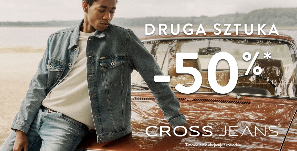 Cross Jeans -50% na drugi produkt